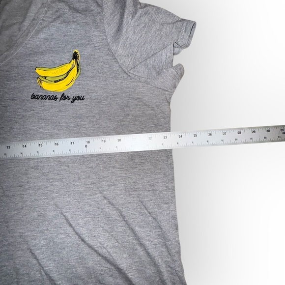 LANE BRYANT Bananas For You Graphic V-Neck Tee - 18/20 Grey - Picture 11 of 13